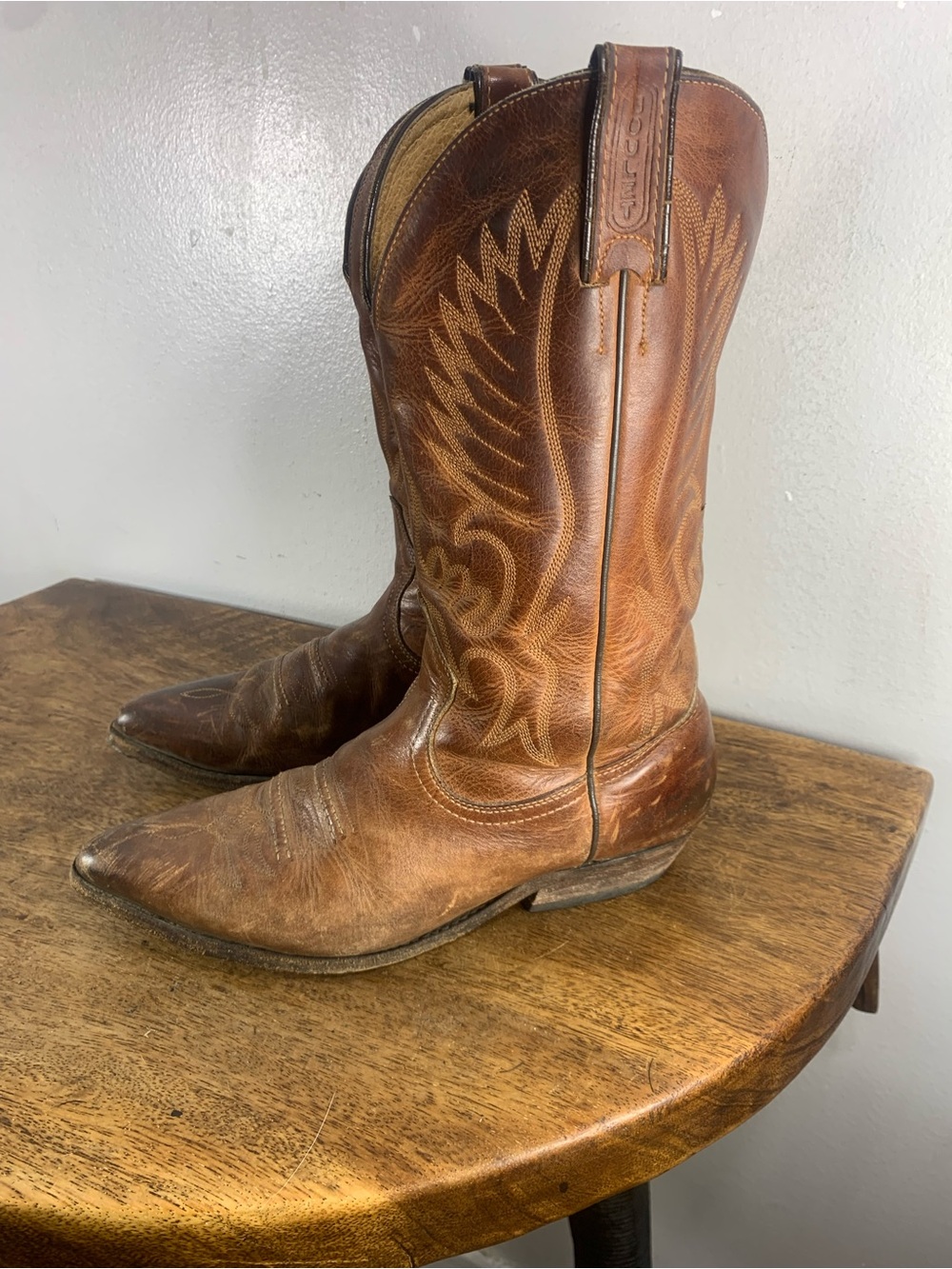 Boulet cowboy leather boots